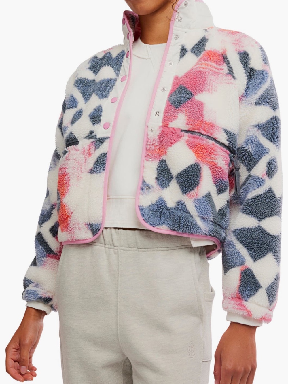 NWT Free People FP Movement Rocky Ridge Fleece Jacket 🧥 in ‘Mystic Meadow’